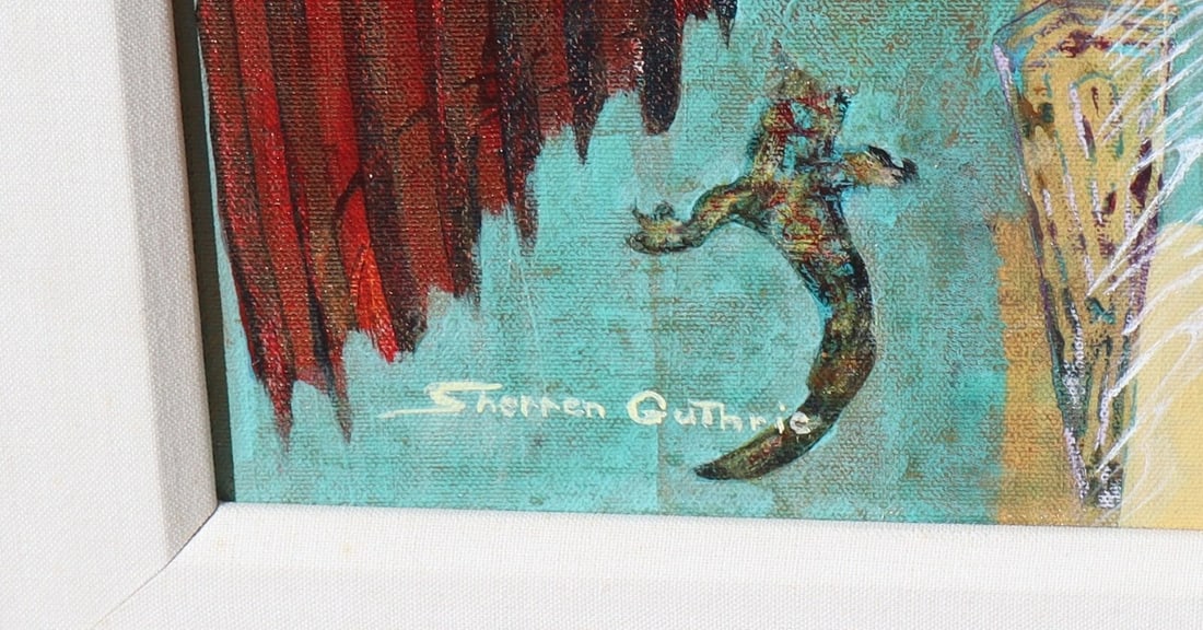 SHERREN GUTHRIE-McMATH Calif Modernist African Safari Figures & Animals acrylic - 4