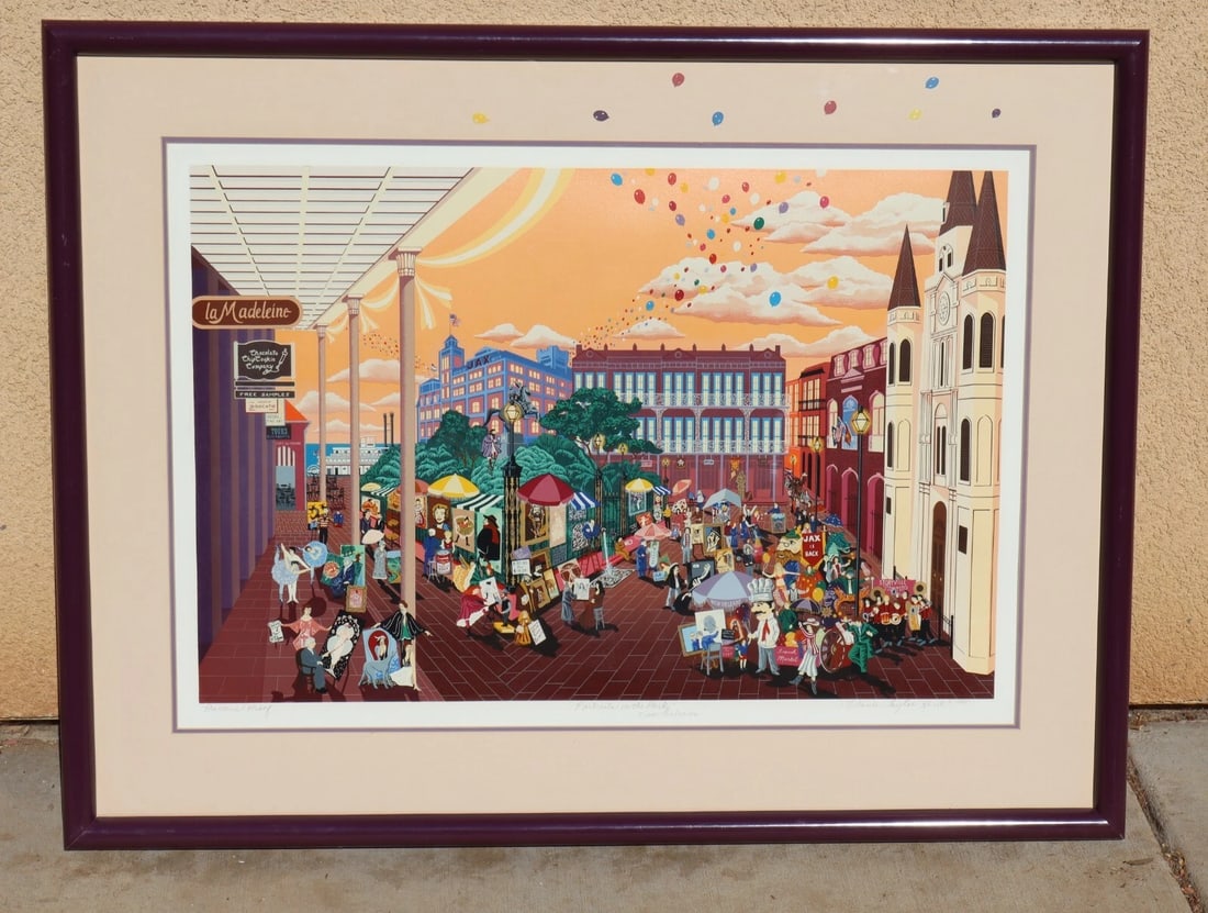 MELANIE TAYLOR KENT Printers Proof Serigraph Portraits in the Park New Orleans - 2