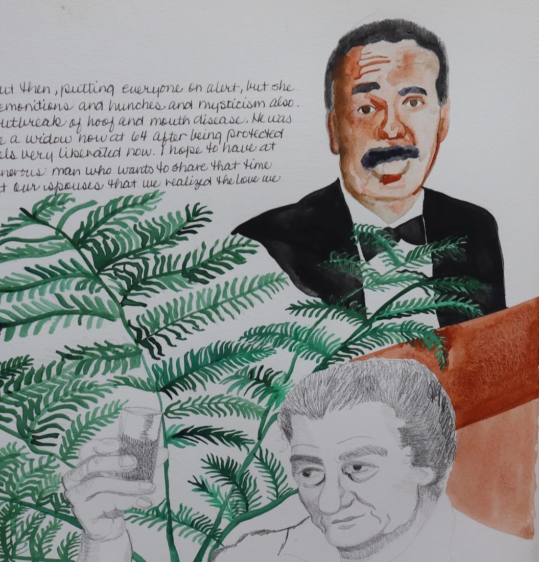CONNIE MISSISSIPPI Dream Journal Painting of Artist, Golda Meir, Bobby Short - 3