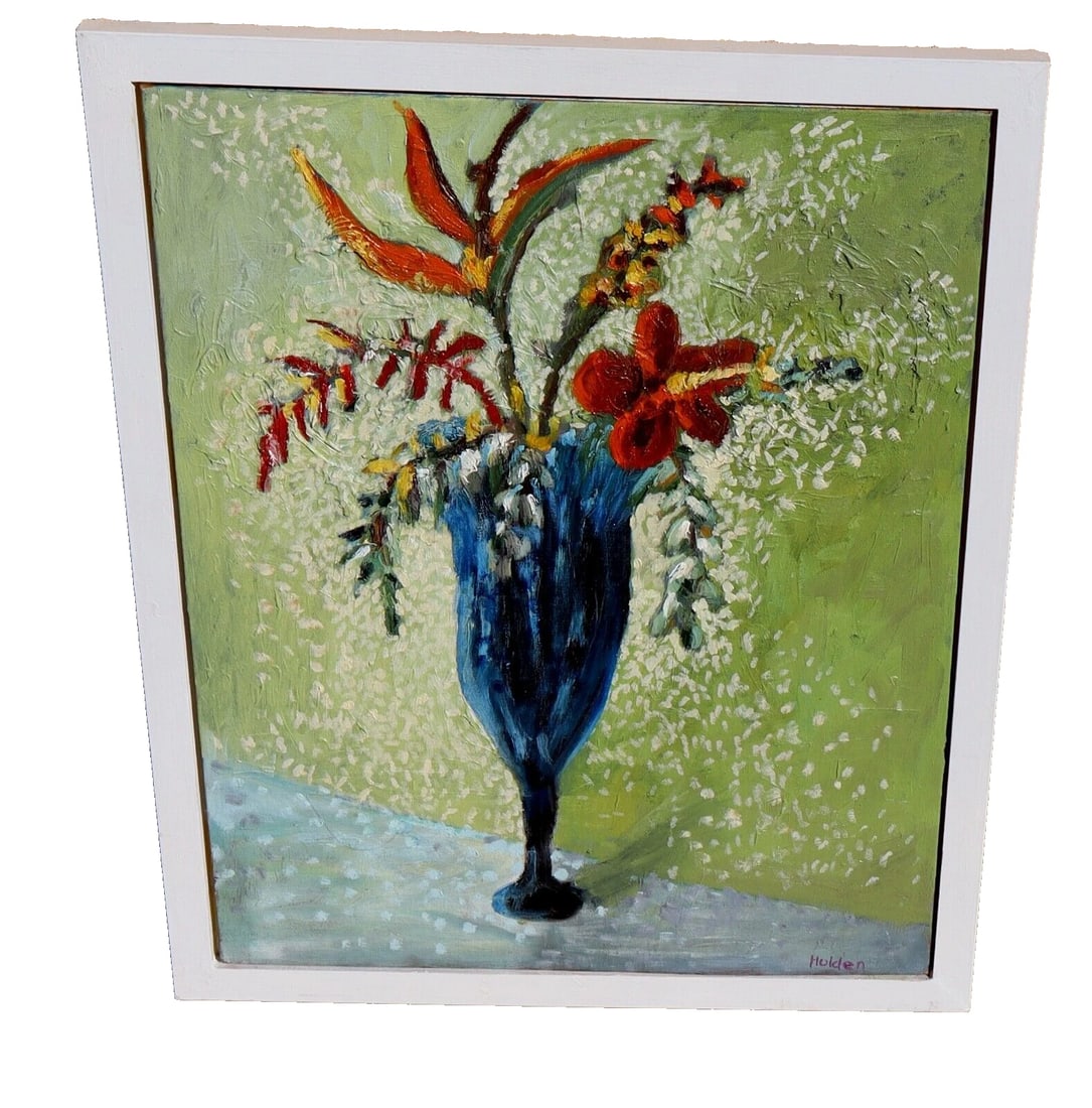 MARTHA HOLDEN California Modernist French Flowers in a Blue Vase was $4890 (1 of 6)