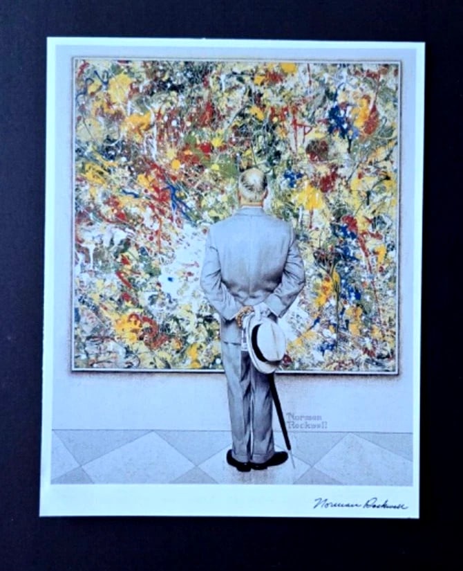 NORMAN ROCKWELL + Signed 1970's Print Mounted and Framed + Beautiful - 2