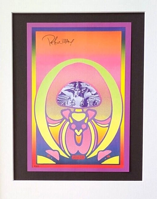Peter Max | Vintage Print Signed | Matted Mounted & Framed in Silver - 2