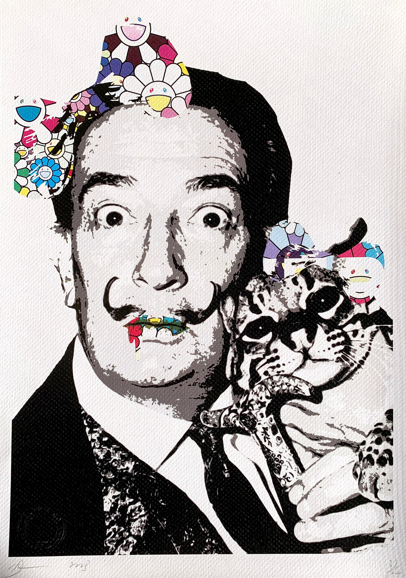 DEATH NYC Dali: Title:DEATH NYC Dali Date/Period:21st Century Materials:Giclee on Fine art 300 gsm paper Size:17 3/4 x 12 1/2 inches Description:Artist: Death NYC, limited edition giclee on paper, out of eddition of