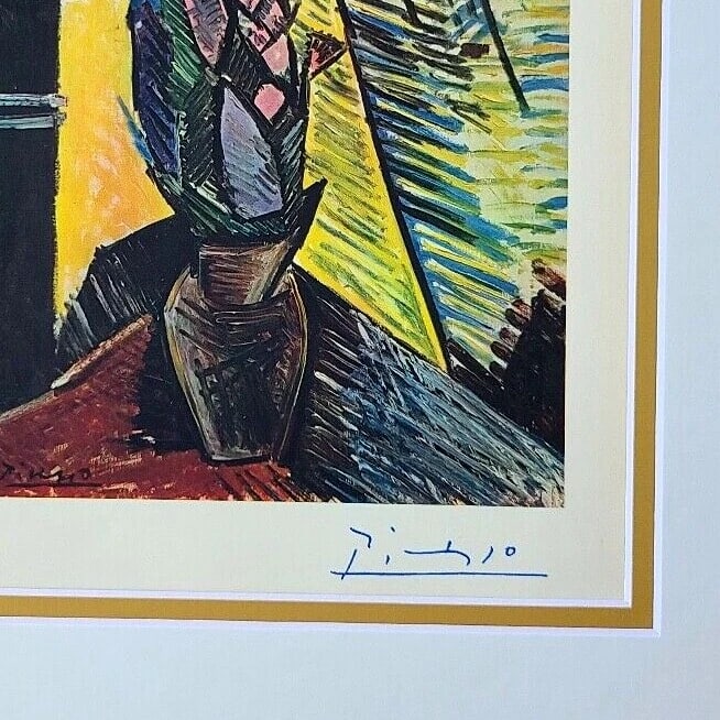 PABLO PICASSO + 1948 BEAUTIFUL SIGNED PRINT MATTED AND FRAMED - 2