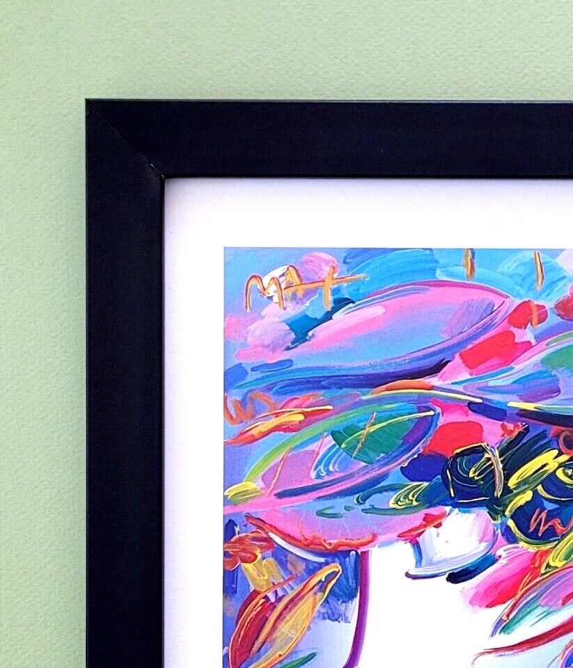 PETER MAX BEAUTIFUL SIGNED ART PRINT IN NEW FRAME POP ART HOME DÉCOR - 2