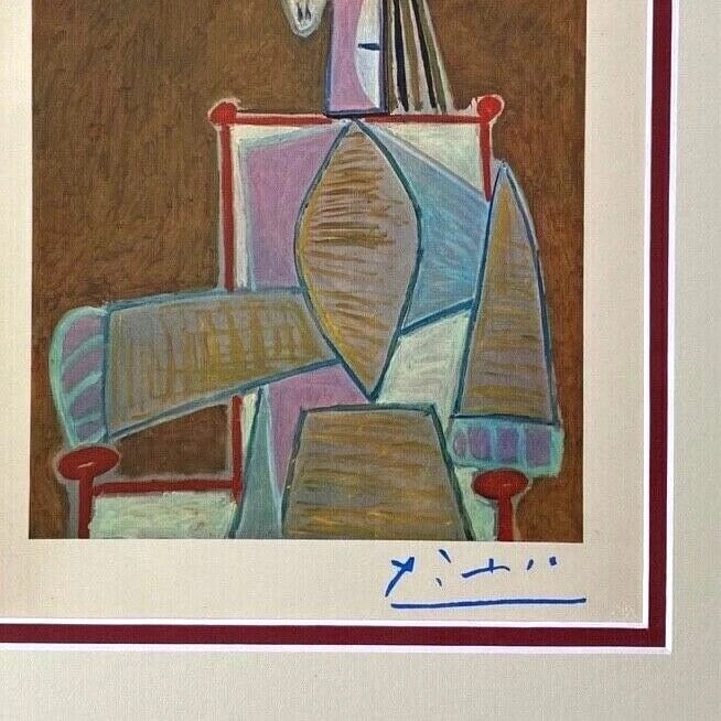 PABLO PICASSO 1948 BEAUTIFUL SIGNED PRINT FRAMED ART - 2