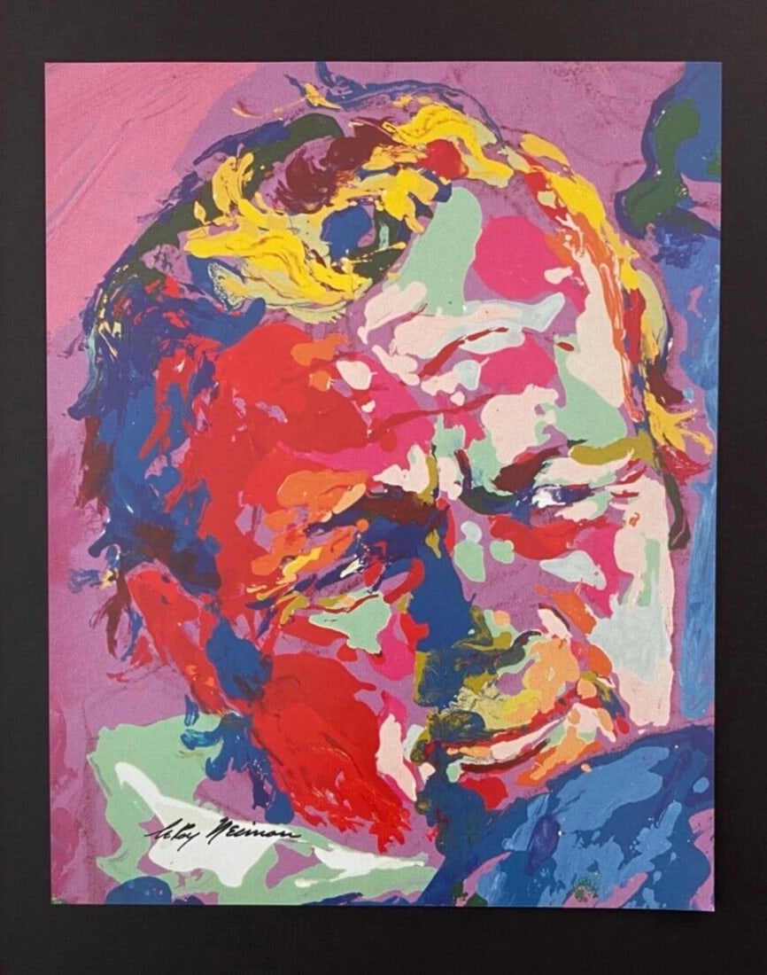 LEROY NEIMAN + ARNOLD PALMER + CIRCA 1990'S + SIGNED PRINT FRAMED - 2