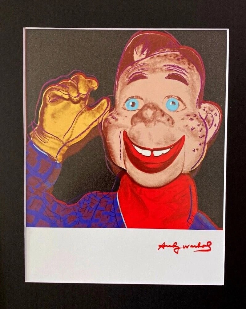 ANDY WARHOL + 1984 SIGNED PRINT MATTED 11X14 - 2
