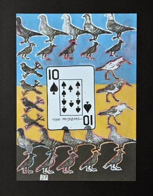 Pedro Friedeberg – “ AVIAN 10 RITUALS ?? | Surrealist Symbolic Signed Print - 2