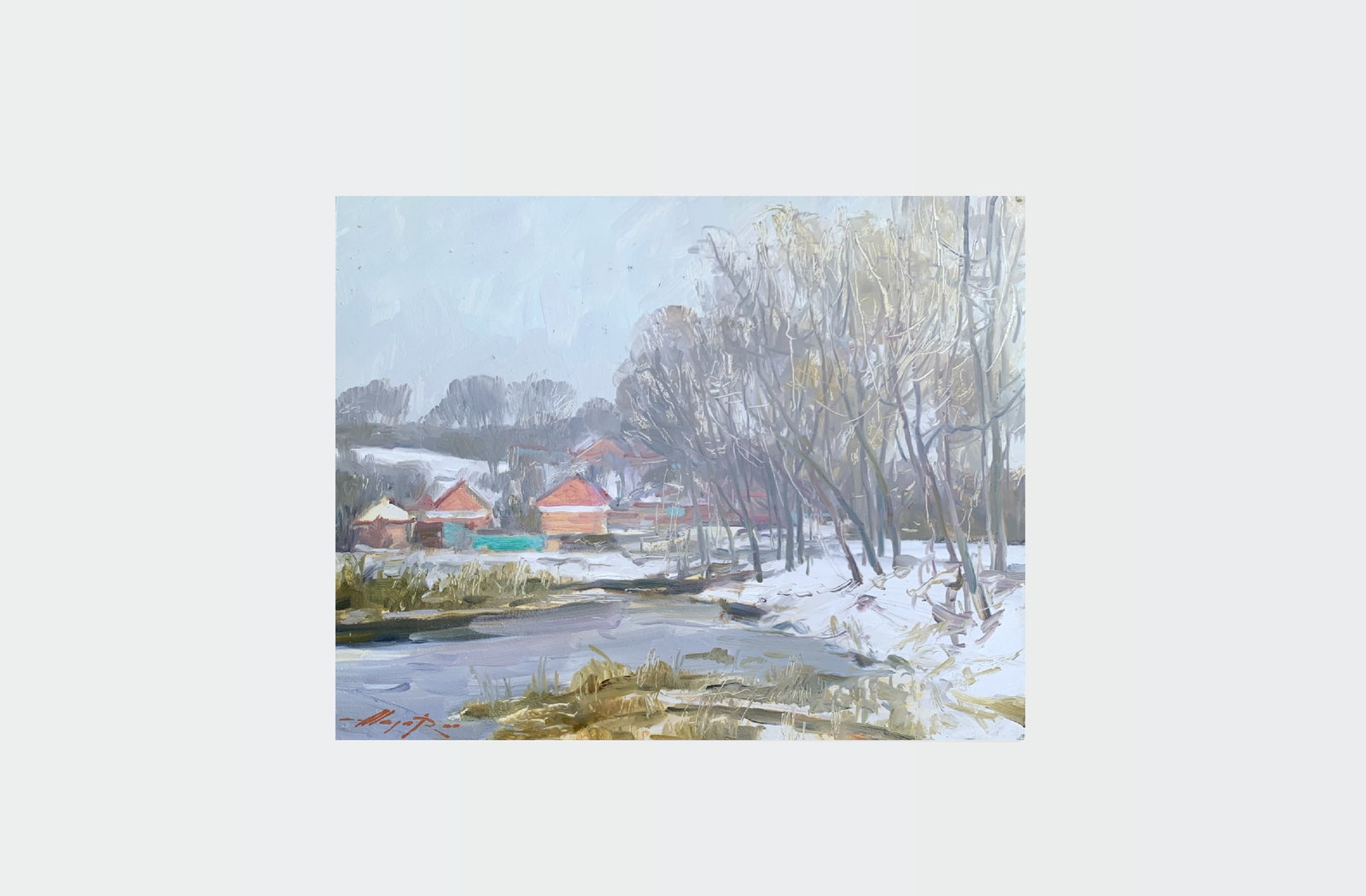 Oil painting Near the lake Oleksandr Oleksandrovich Nazarenko - 2