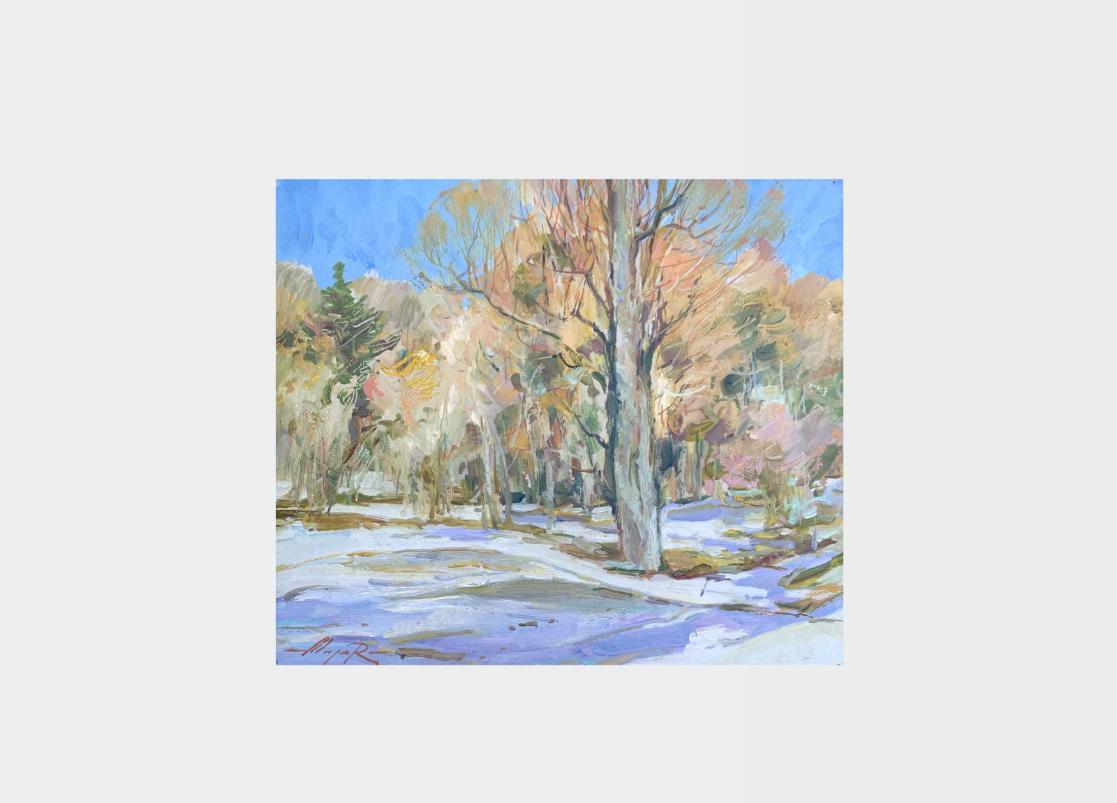 Oil painting Winter Oleksandr Oleksandrovich Nazarenko - 2