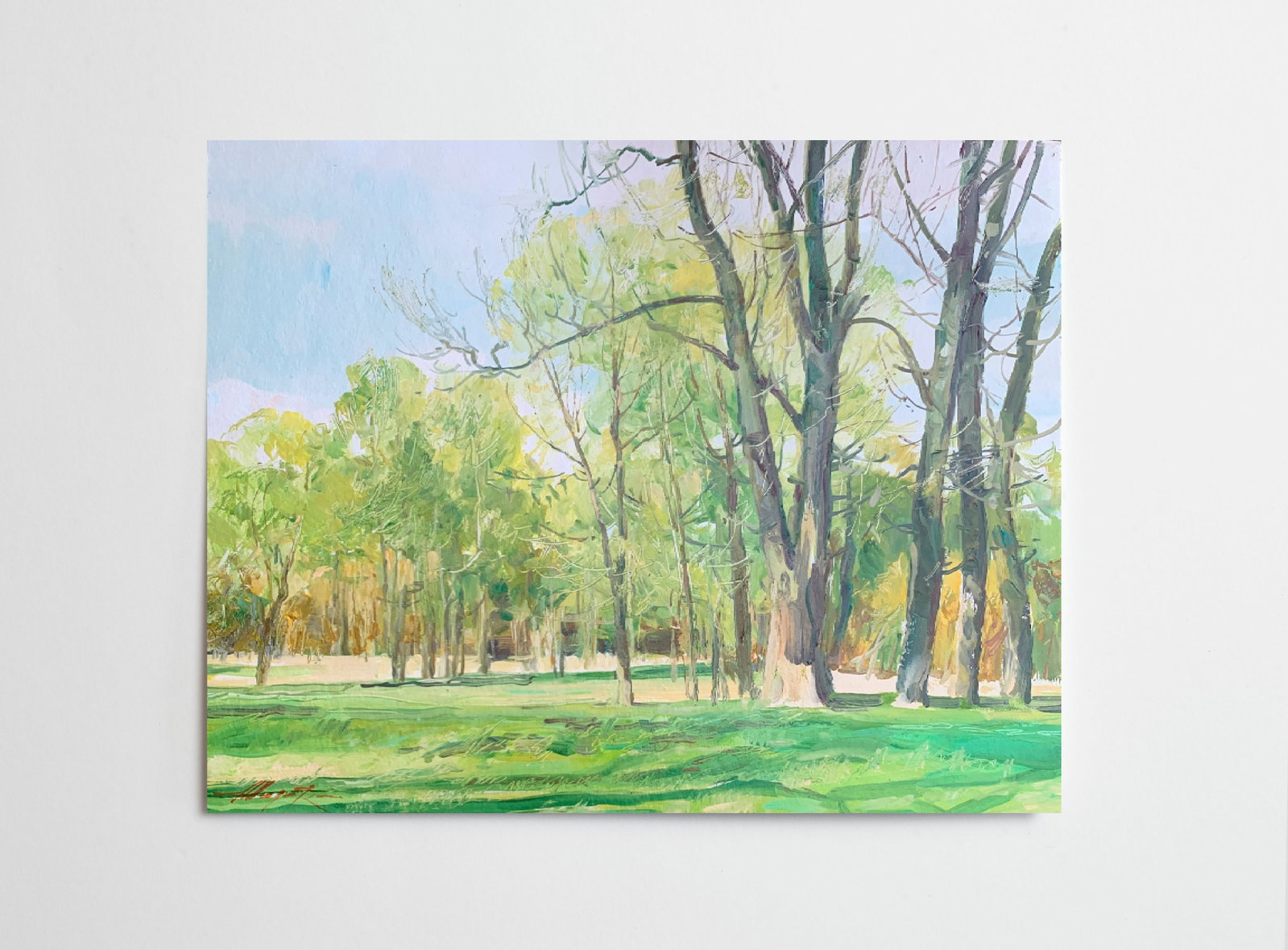Oil painting April Oleksandr Oleksandrovich Nazarenko - 2
