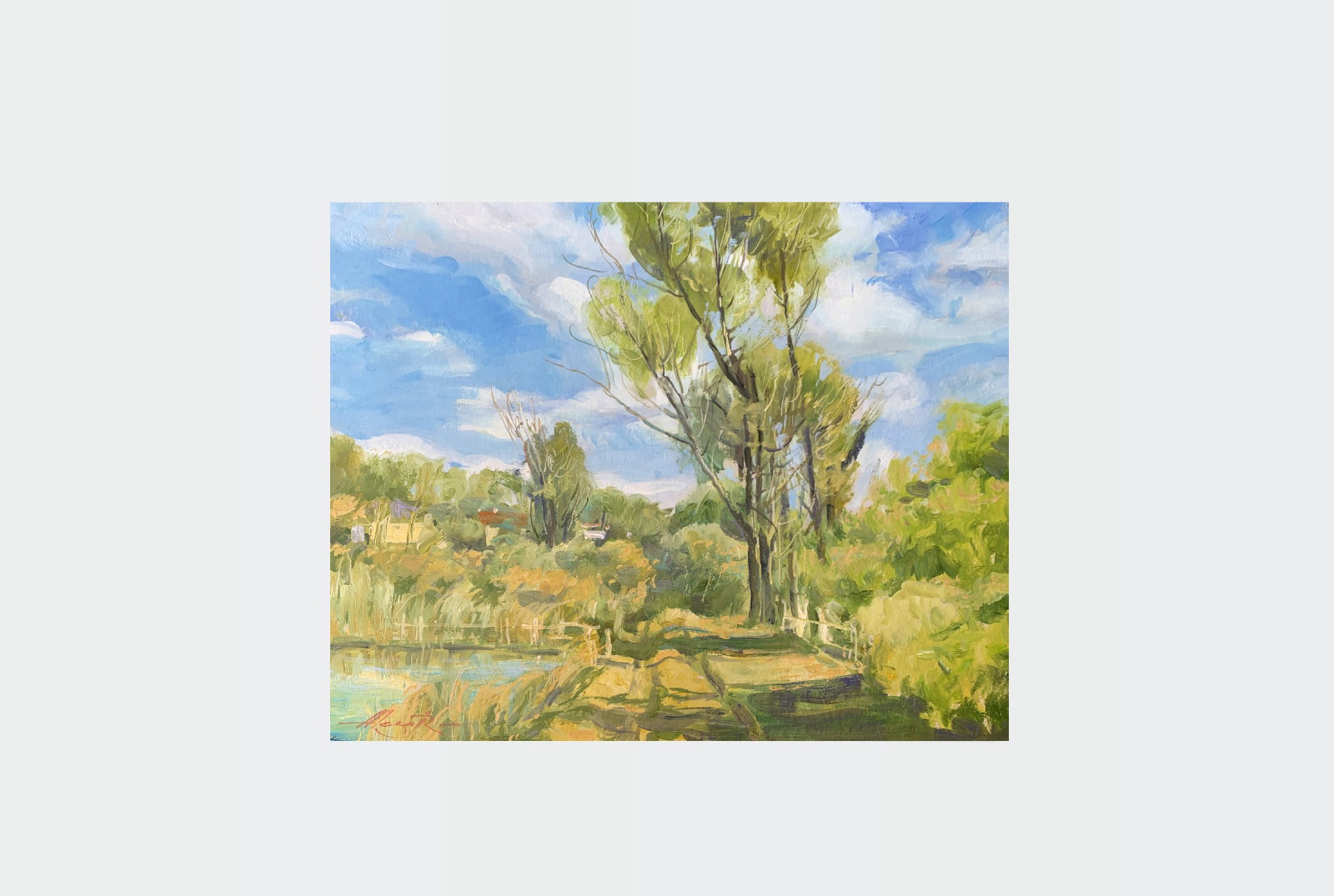 Oil painting In the village Oleksandr Oleksandrovich Nazarenko - 2