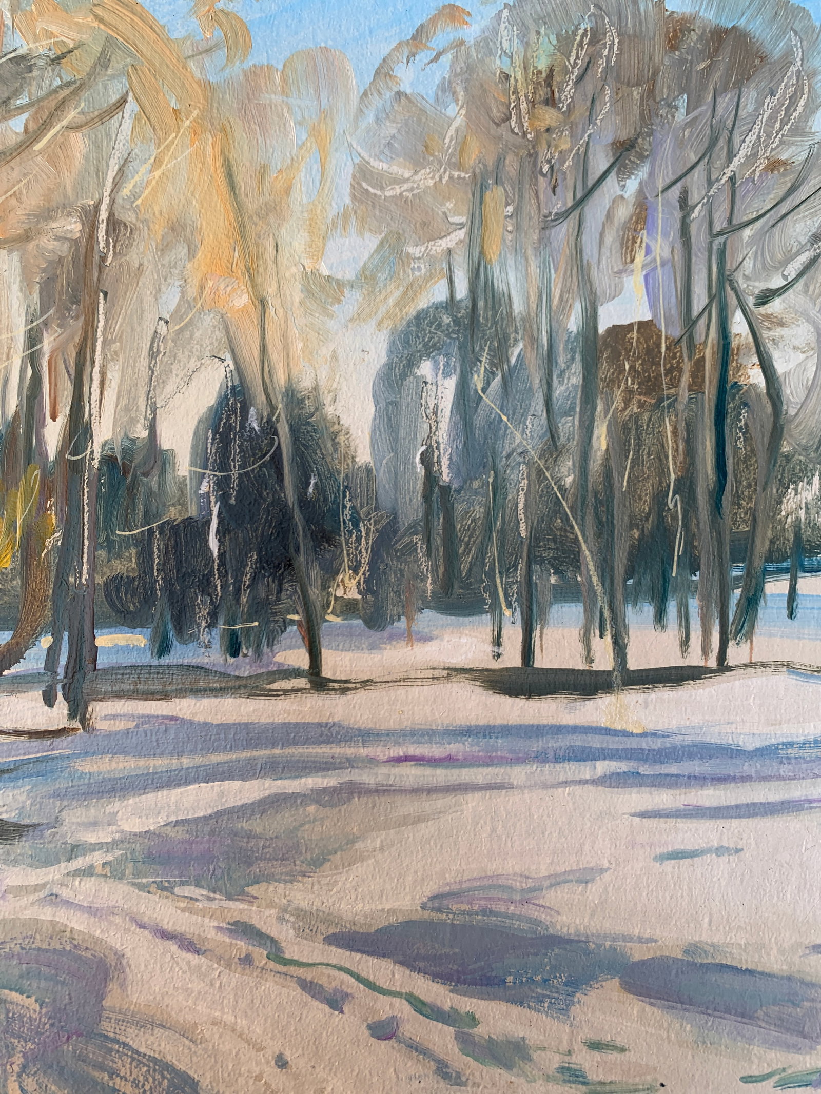 Oil painting Winter sun Oleksandr Oleksandrovich Nazarenko - 10