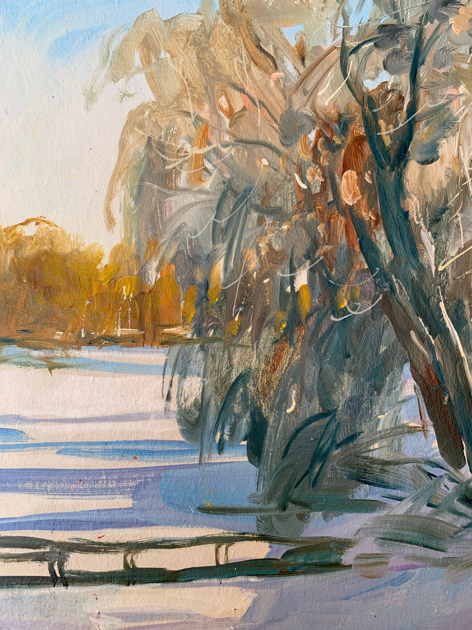 Oil painting Winter sun Oleksandr Oleksandrovich Nazarenko - 5