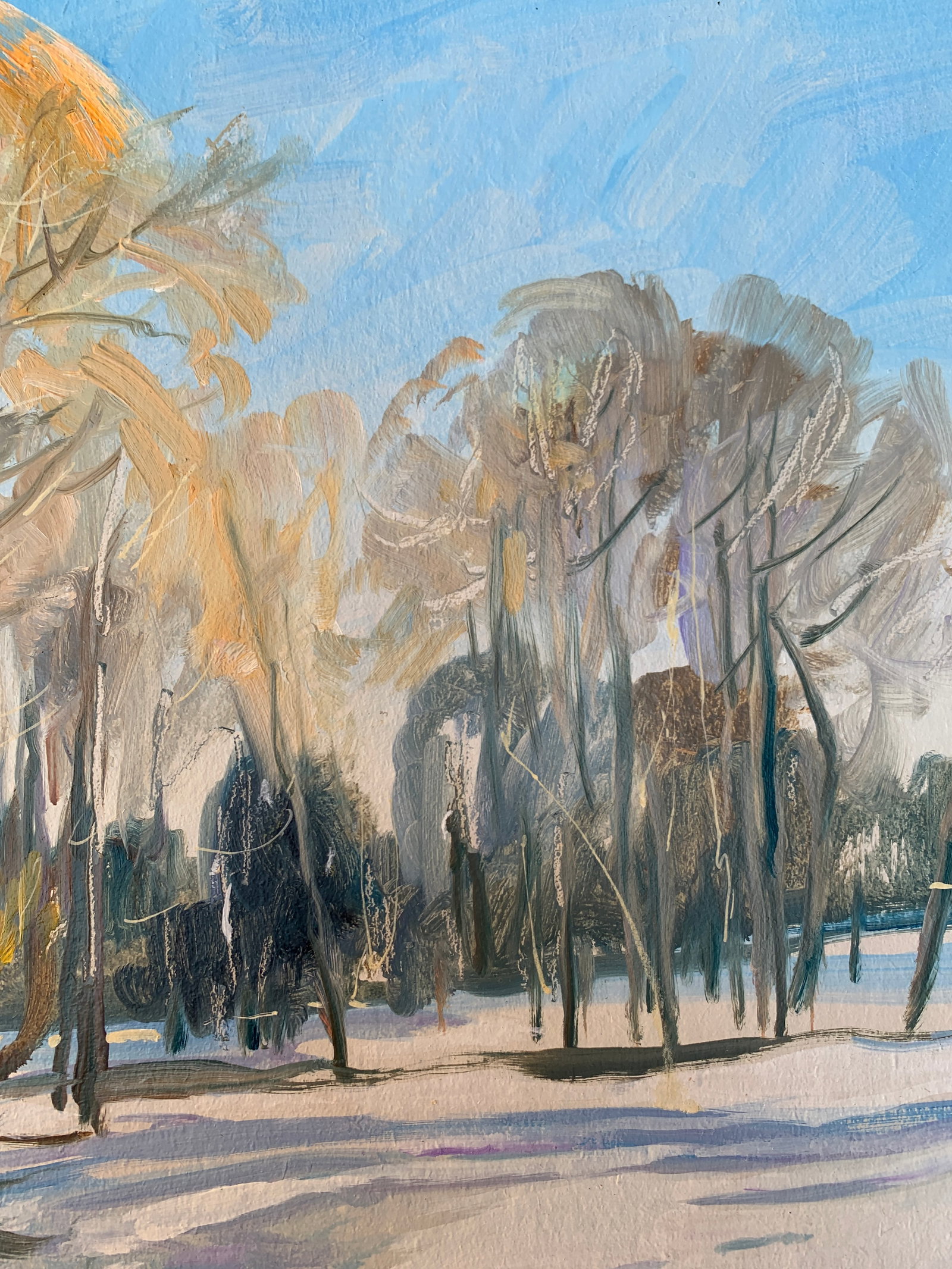 Oil painting Winter sun Oleksandr Oleksandrovich Nazarenko - 8