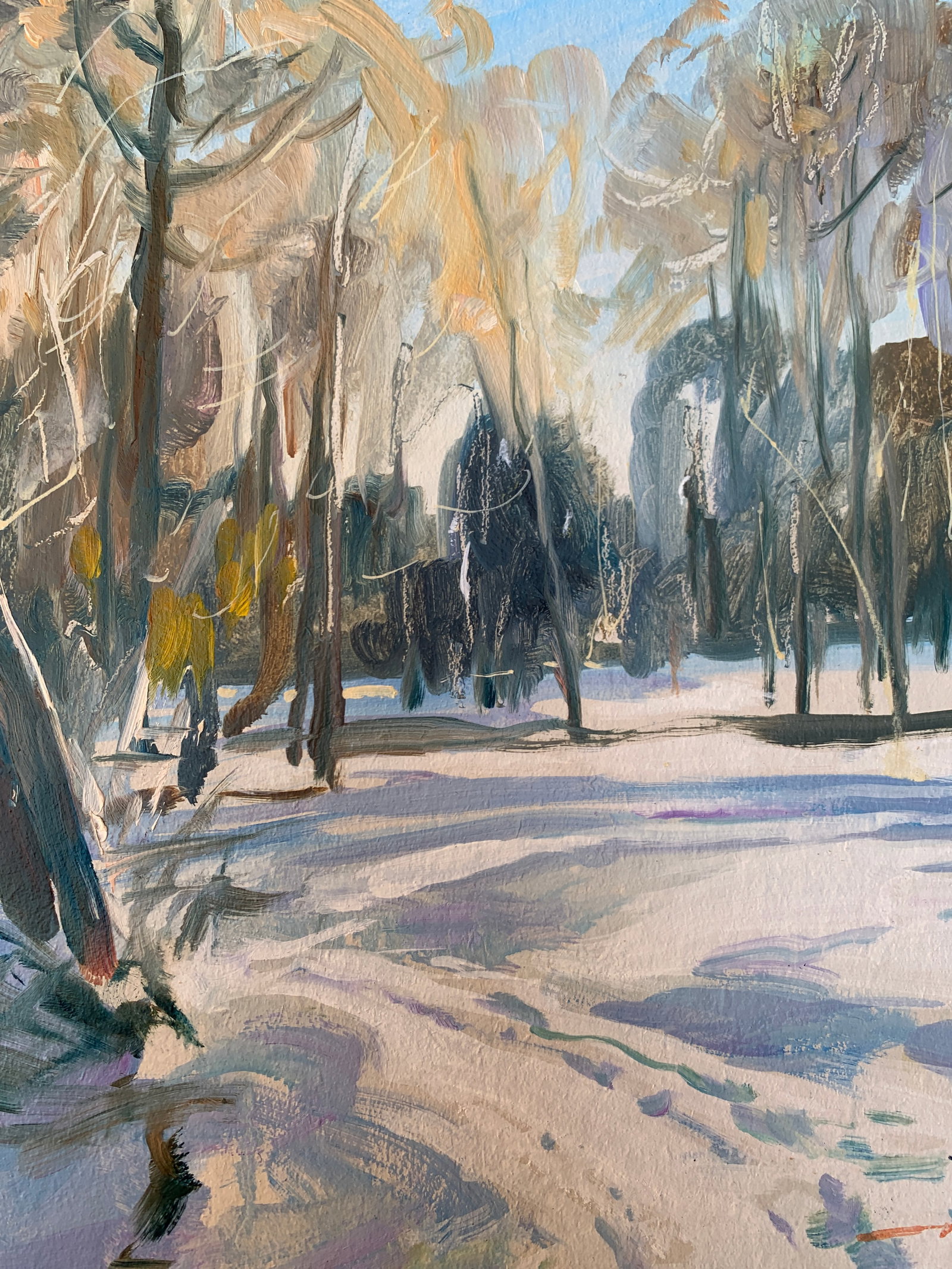 Oil painting Winter sun Oleksandr Oleksandrovich Nazarenko - 9