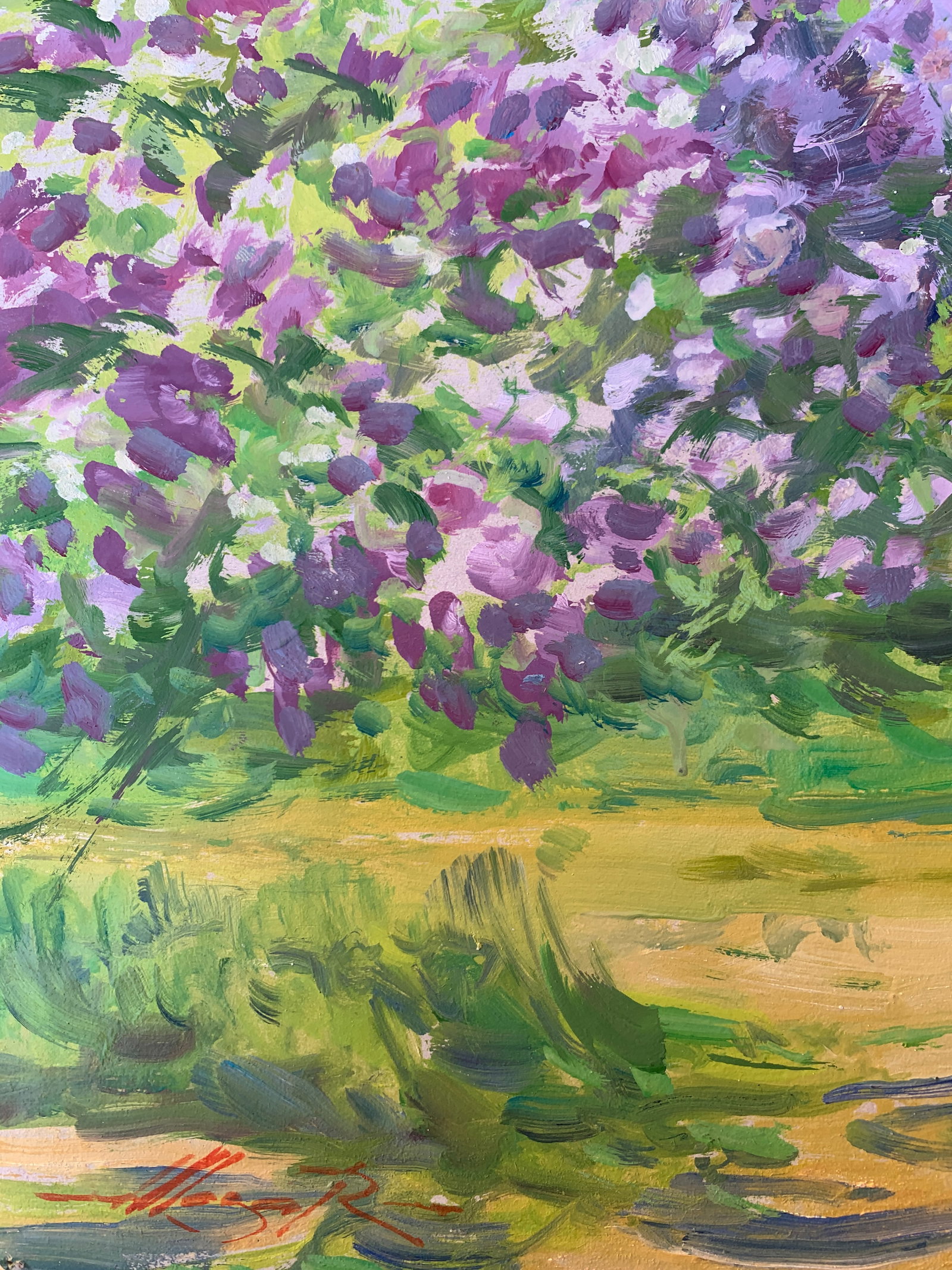 Oil painting The lilac is blooming Oleksandr Oleksandrovich Nazarenko - 4
