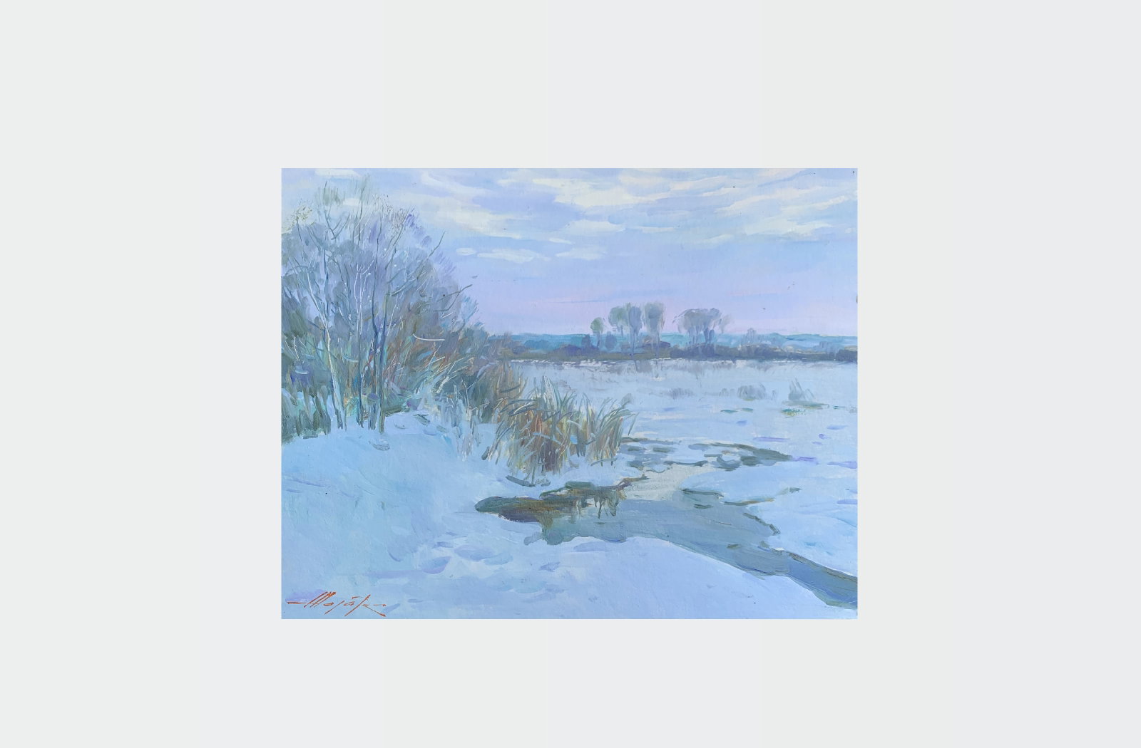 Oil painting Evening Oleksandr Oleksandrovich Nazarenko - 2