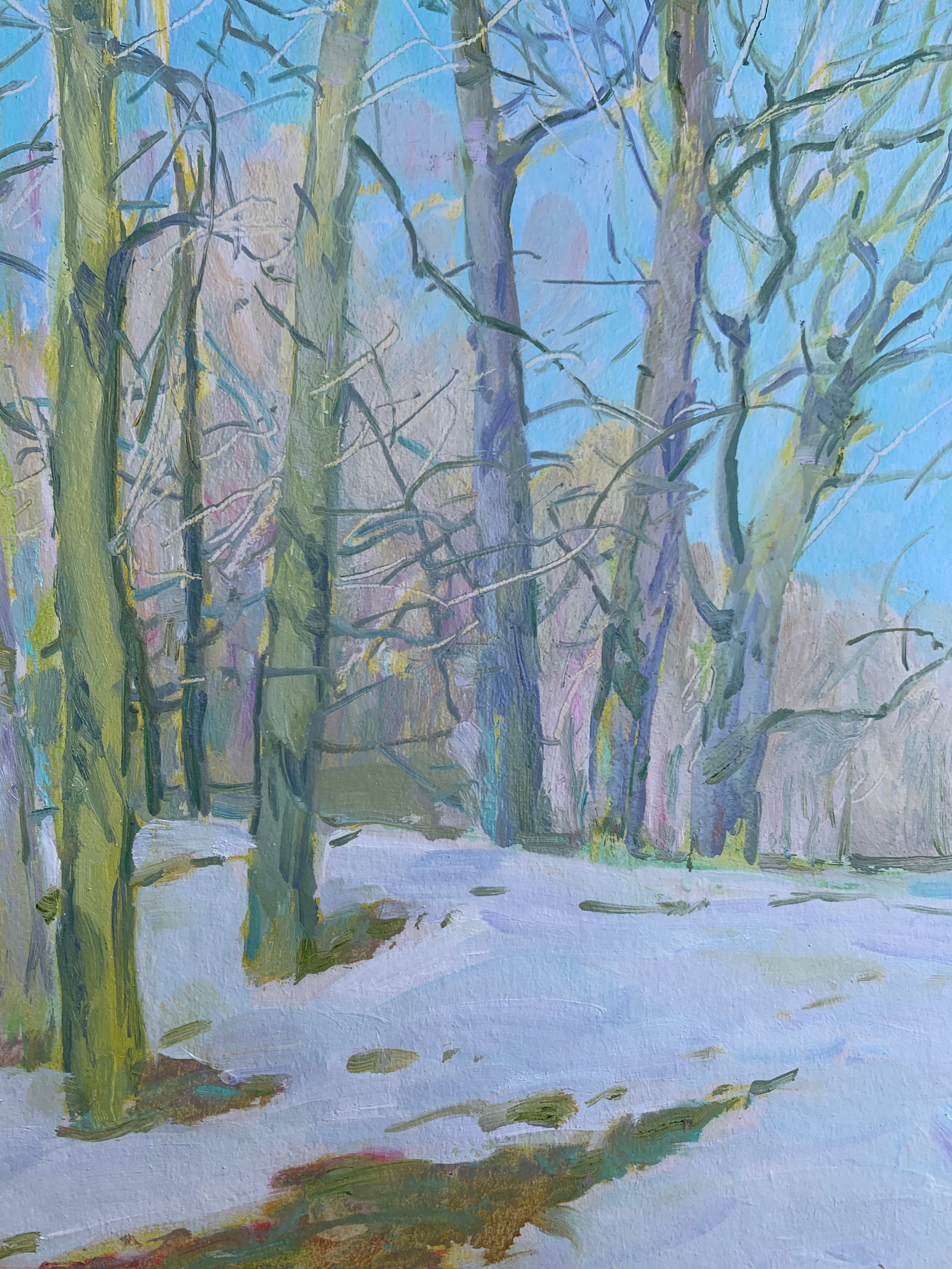 Oil painting Winter Oleksandr Oleksandrovich Nazarenko - 3