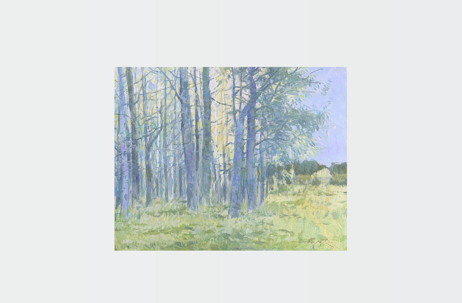 Oil painting In the meadow Oleksandr Oleksandrovich Nazarenko - 2