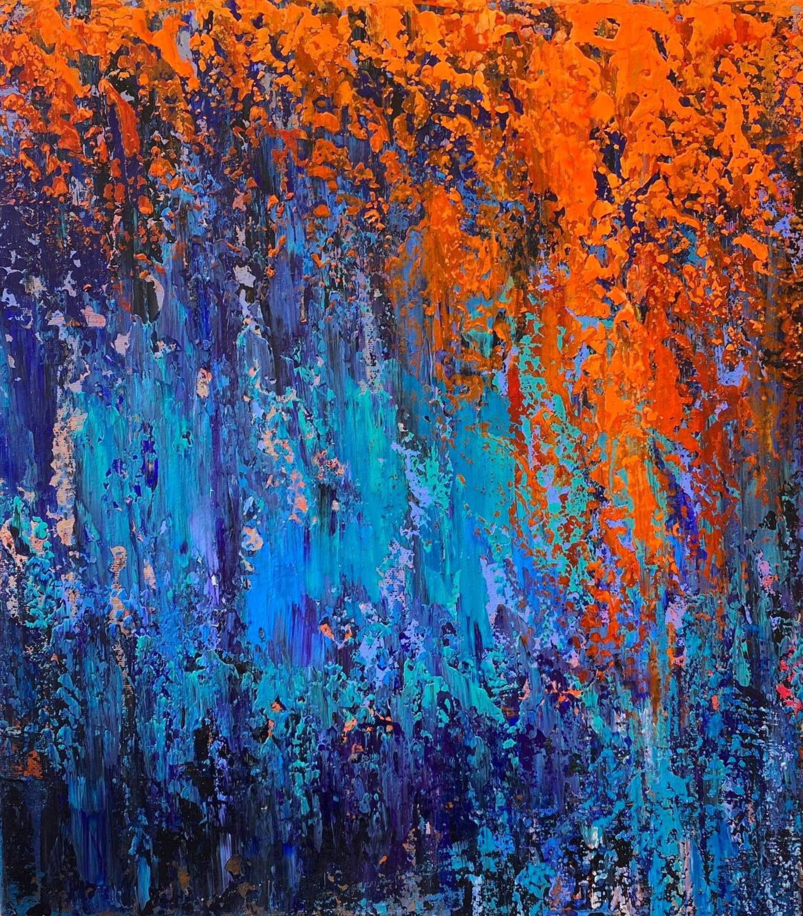 Acrylic painting Summer colors Igor Kutsenko: Title: Acrylic painting Summer colors Igor Kutsenko Description: 14Kut Painter: Igor Kutsenko Size: 45x40 cm/17,71x15,75 inches Components: Acrylic, canvas Original painting from our collection ERA: