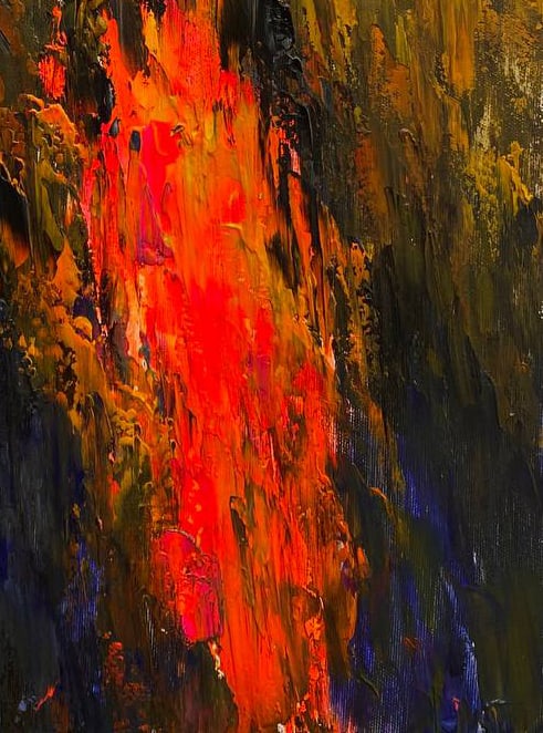 Acrylic painting a warm evening in October Igor Kutsenko - 10