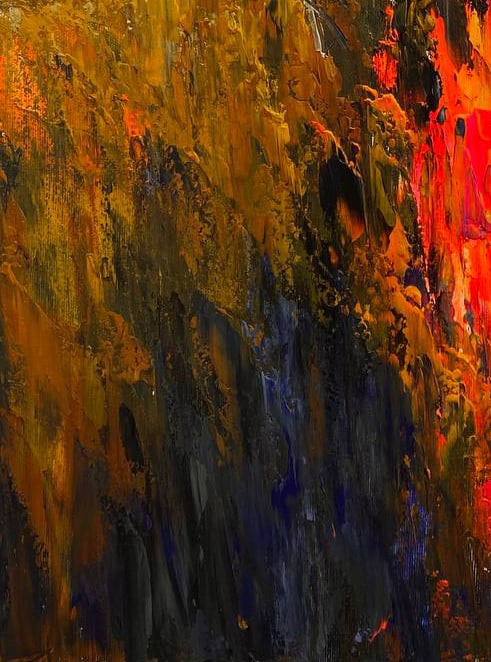 Acrylic painting a warm evening in October Igor Kutsenko - 8