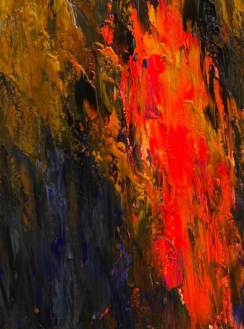 Acrylic painting a warm evening in October Igor Kutsenko - 9