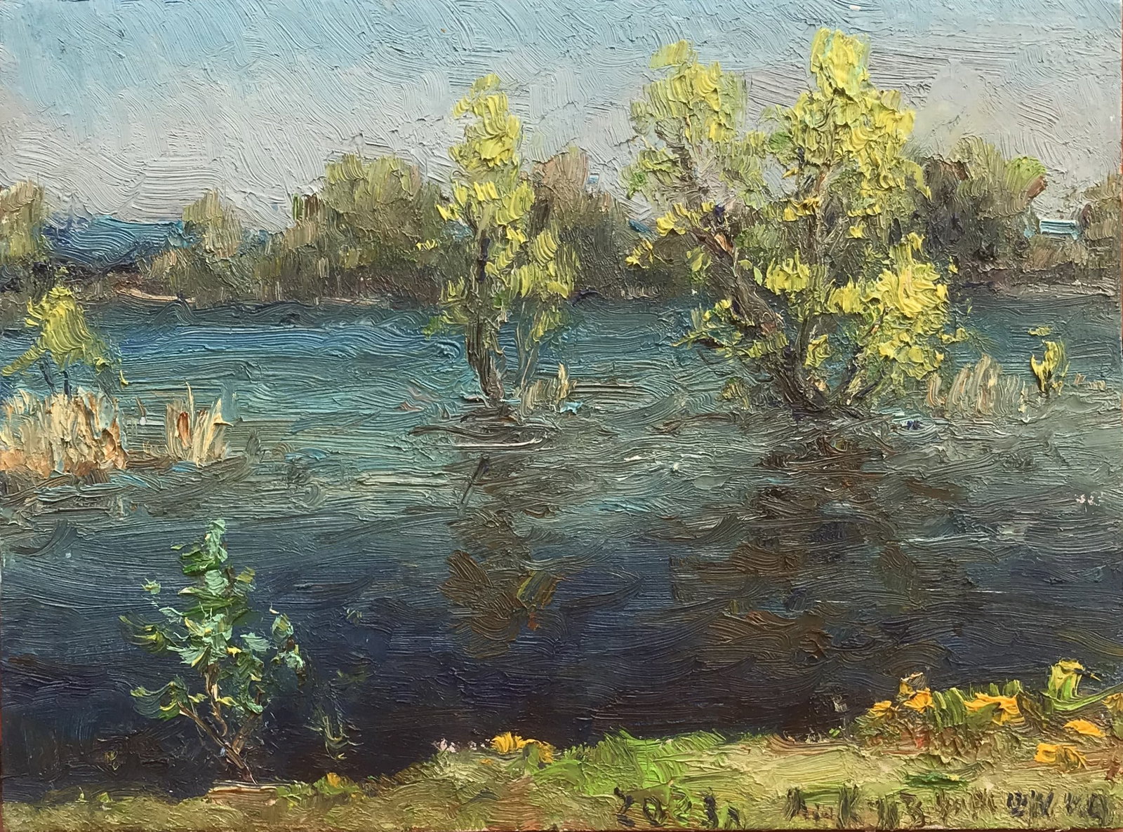 Oil painting Flood Leonid Kuzmenko (1 of 6)