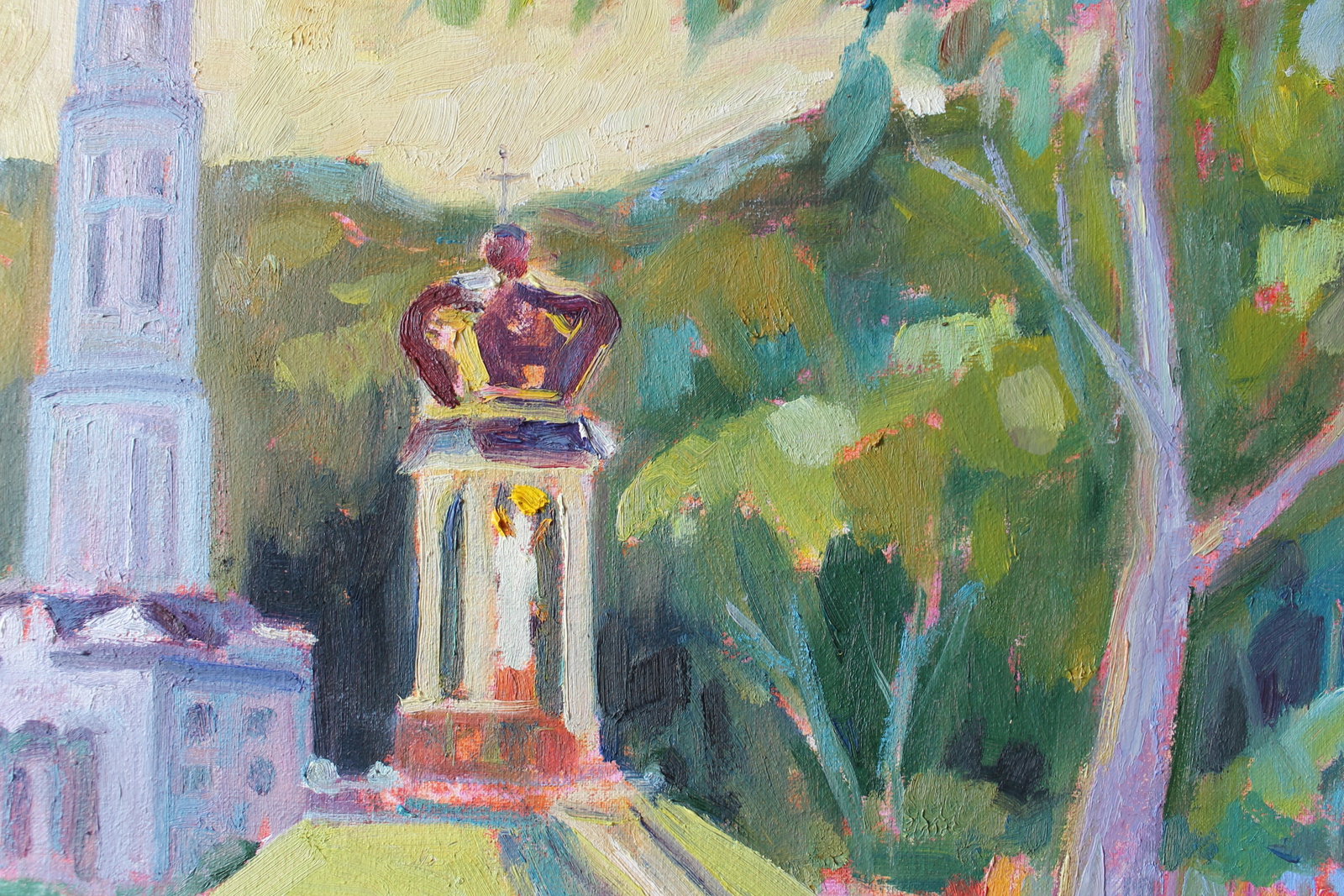 Oil painting Landscape Summer Maria Voloschak - 2