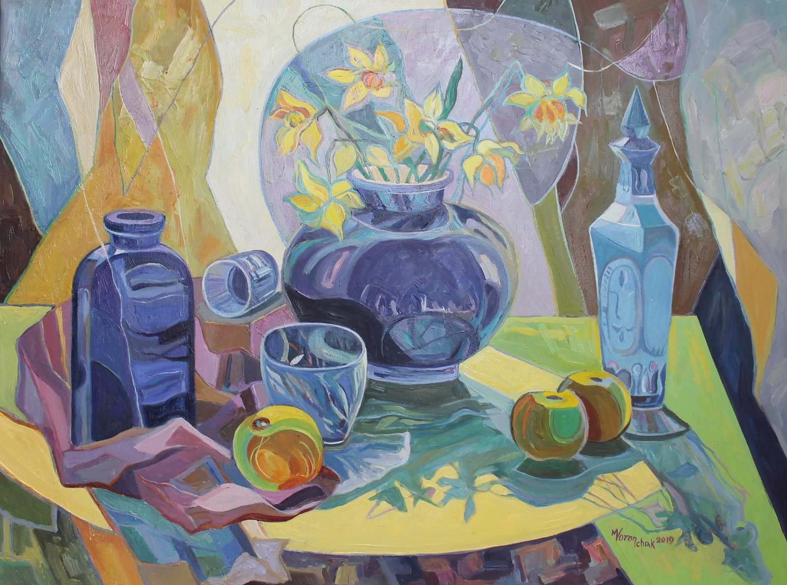 Acrylic painting Still Life Daffodils Maria Voloschak (1 of 4)