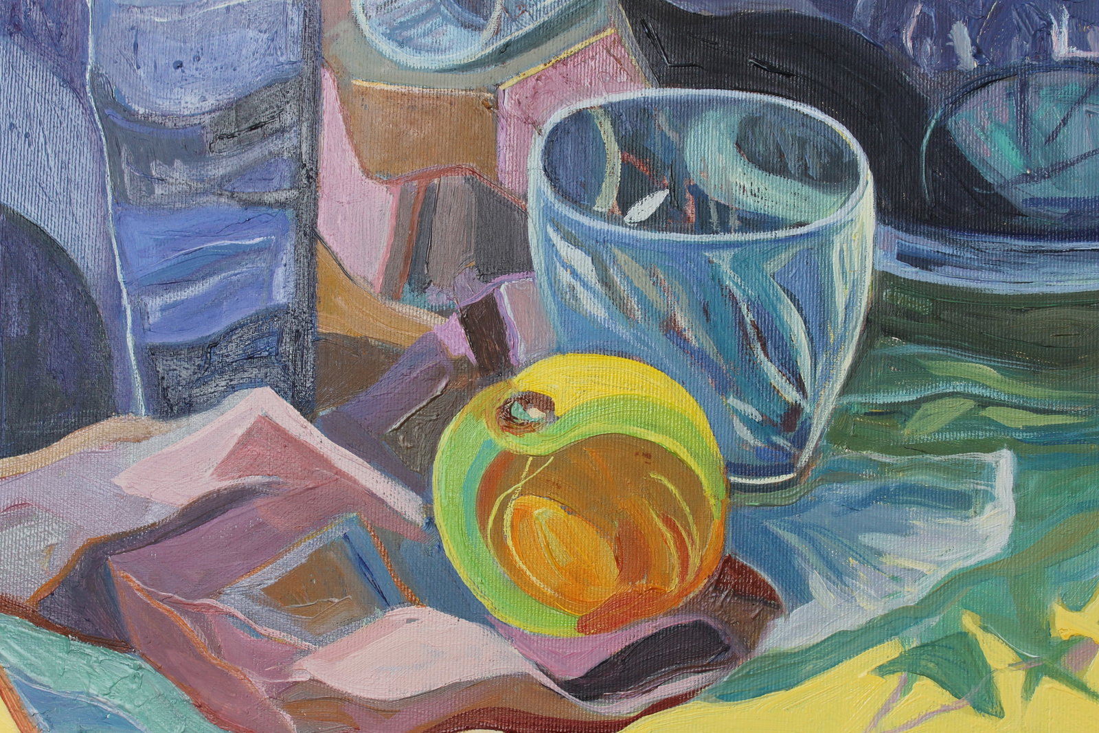Acrylic painting Still Life Daffodils Maria Voloschak - 4
