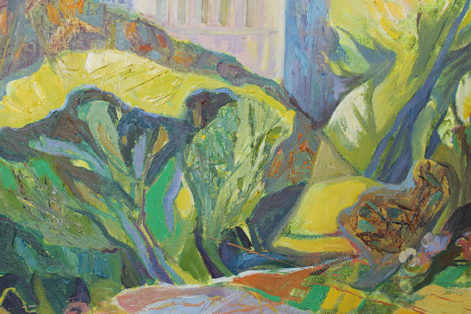Acrylic painting Landscape Paris, Tuileries Garden Maria Voloschak - 5