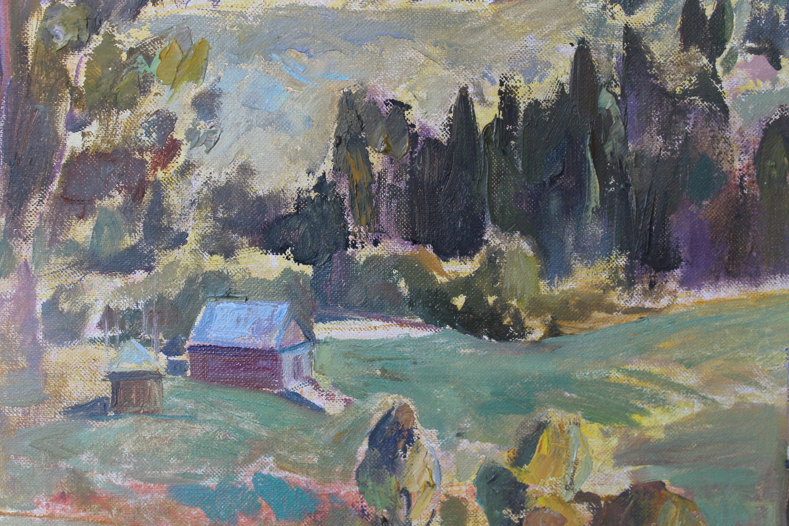 Oil painting Landscape Countryside Maria Voloschak - 3