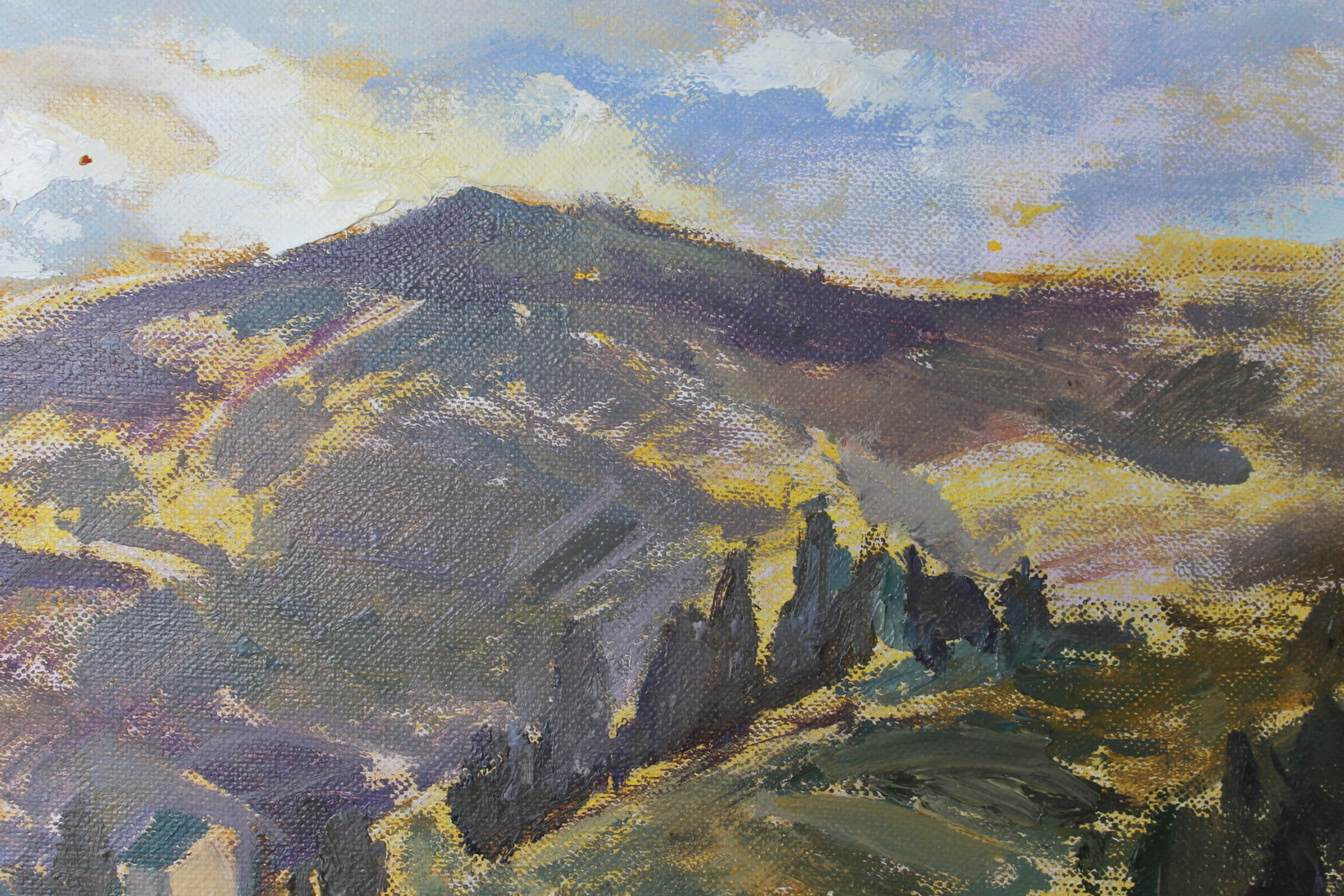 Oil painting Landscape Countryside Maria Voloschak - 4