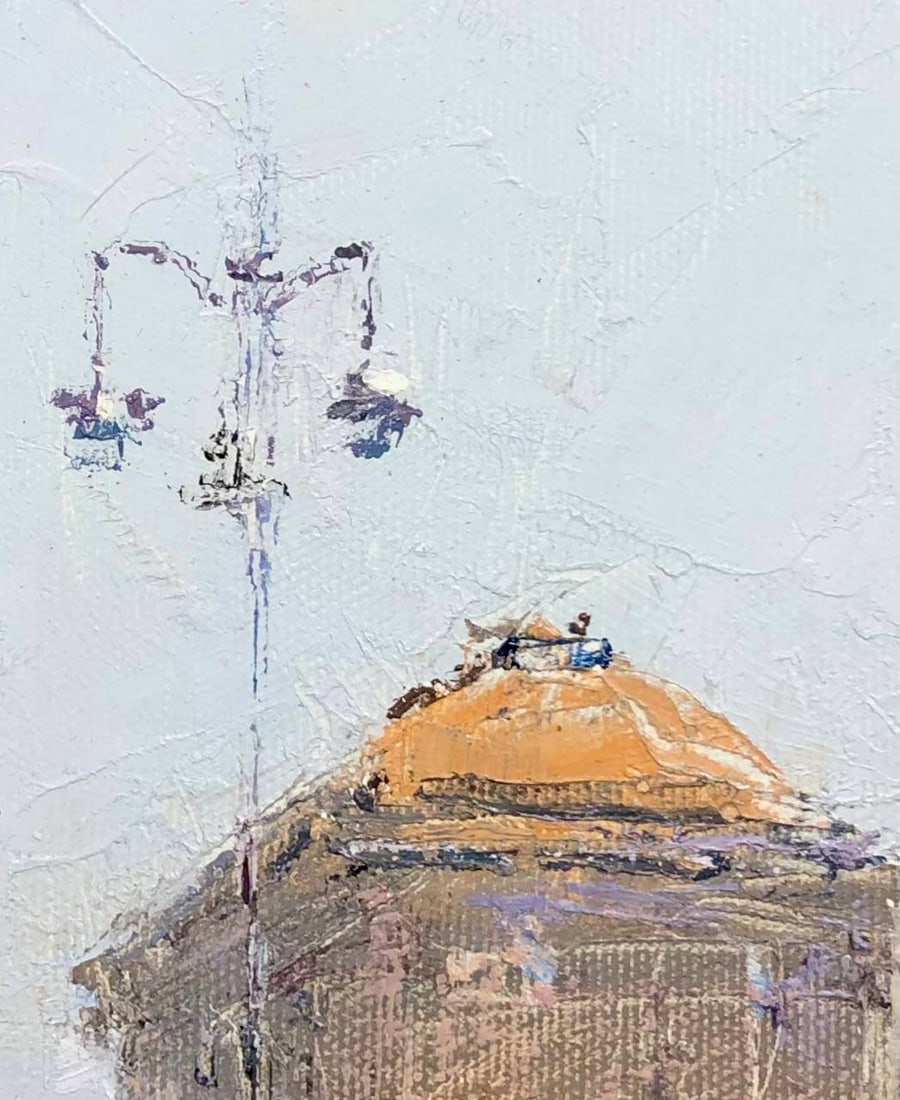 Oil painting sunny St. Khreshchatyk Andrii G. - 2
