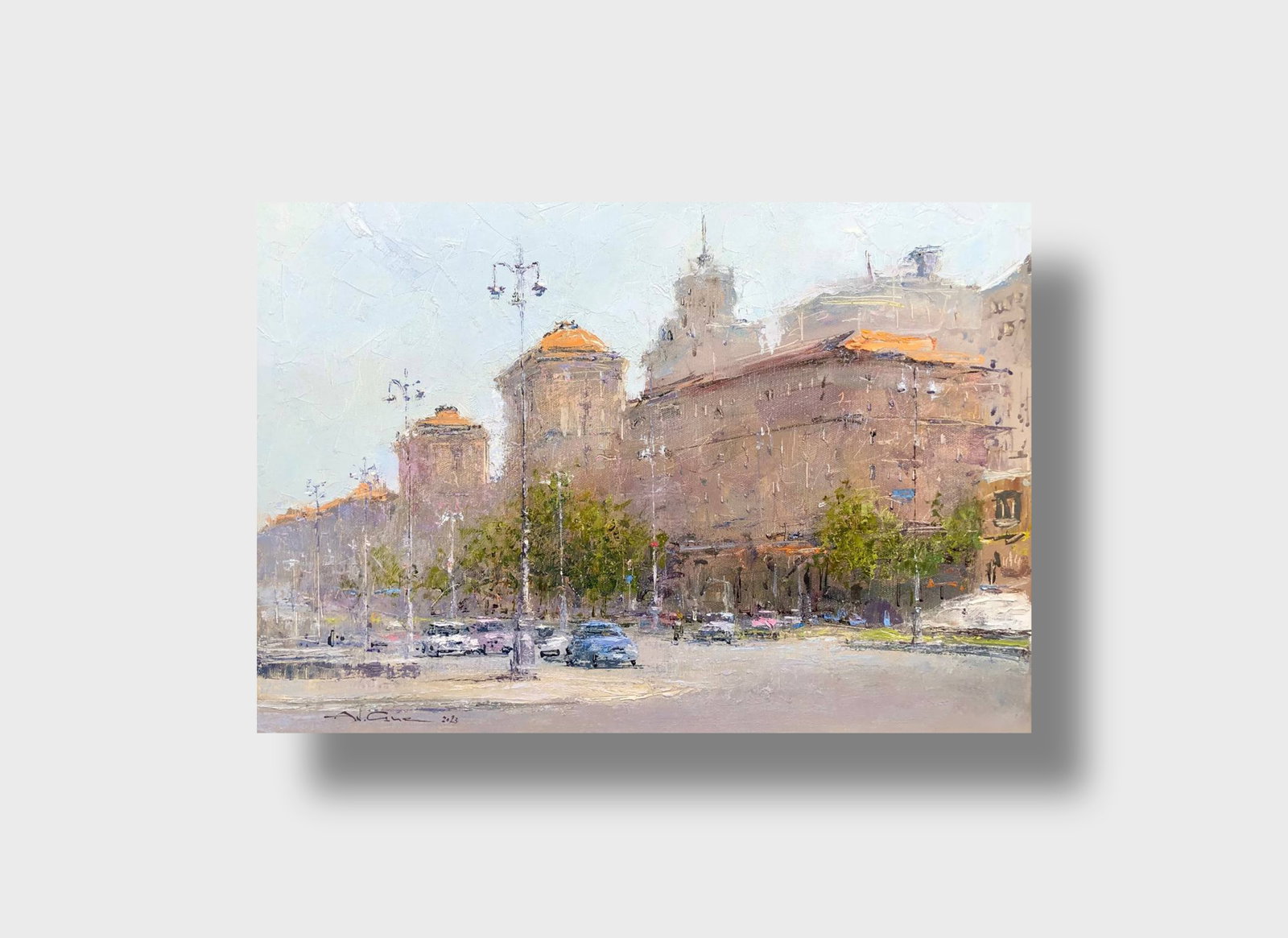 Oil painting sunny St. Khreshchatyk Andrii G. - 6