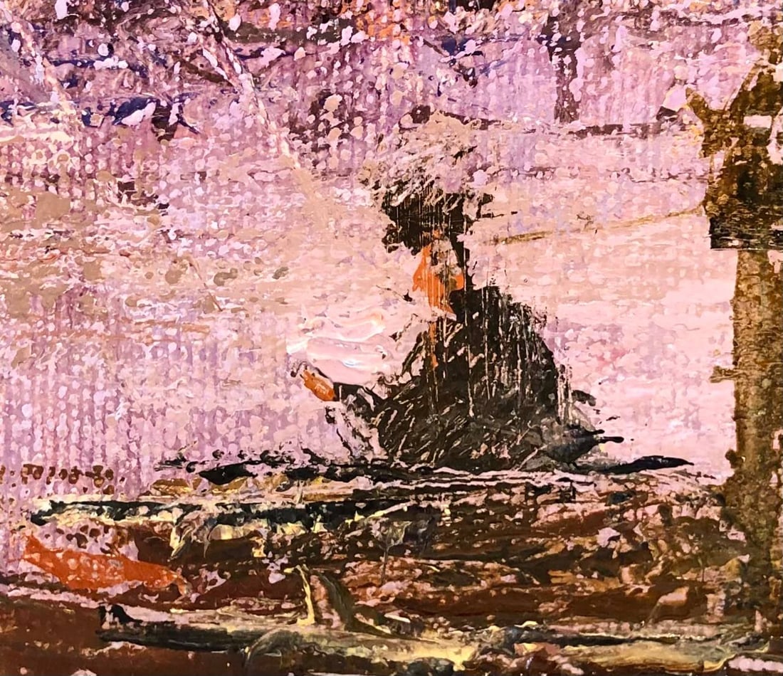Oil painting Chess game, second name: Children's checkmate Andrii G. - 6