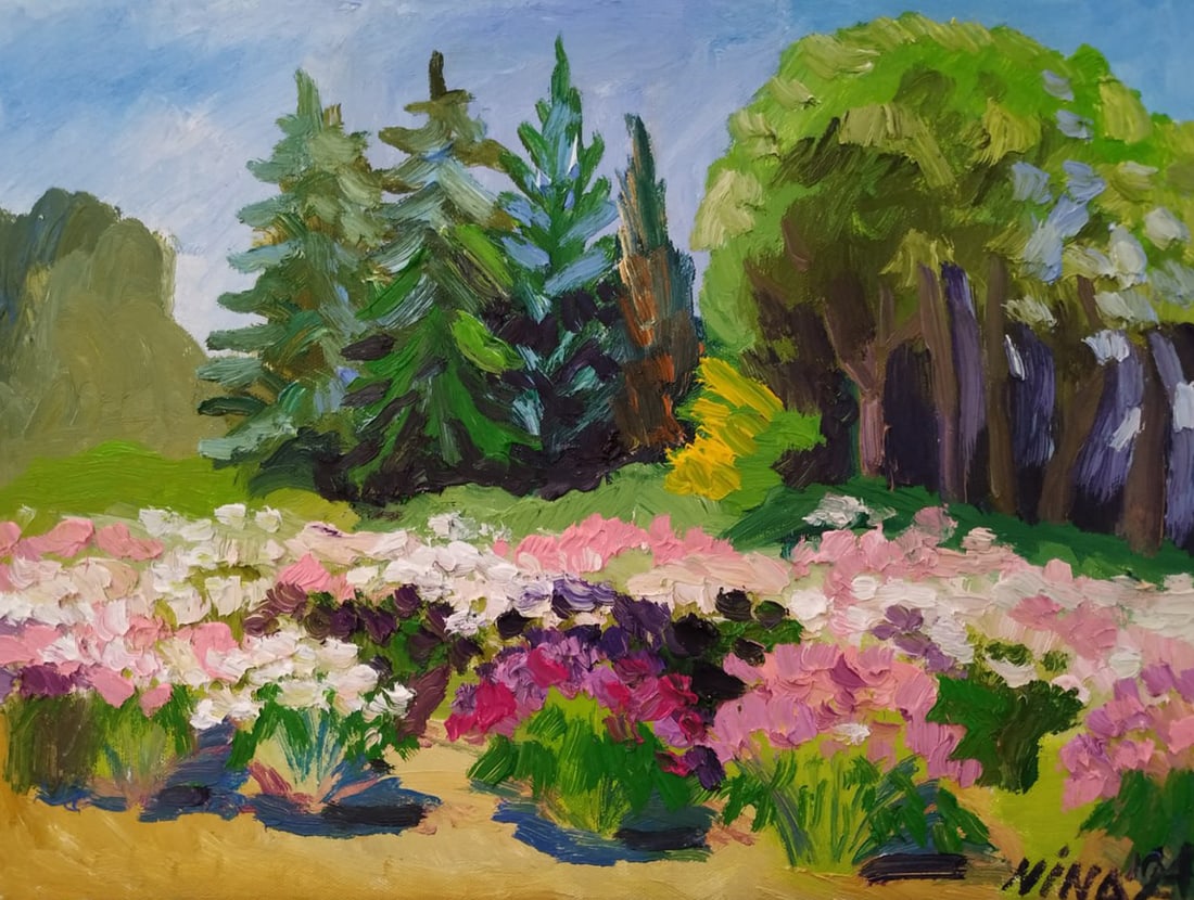 Oil painting Peonies Nina L: Title: Oil painting Peonies Nina L Description: 40Lt Painter: Nina L. Size: 30x40 cm/ 11.81x15.74 inches Components: oil, canvas Original painting CONDITION: exellent ERA: 2024 ARTIST: She was born