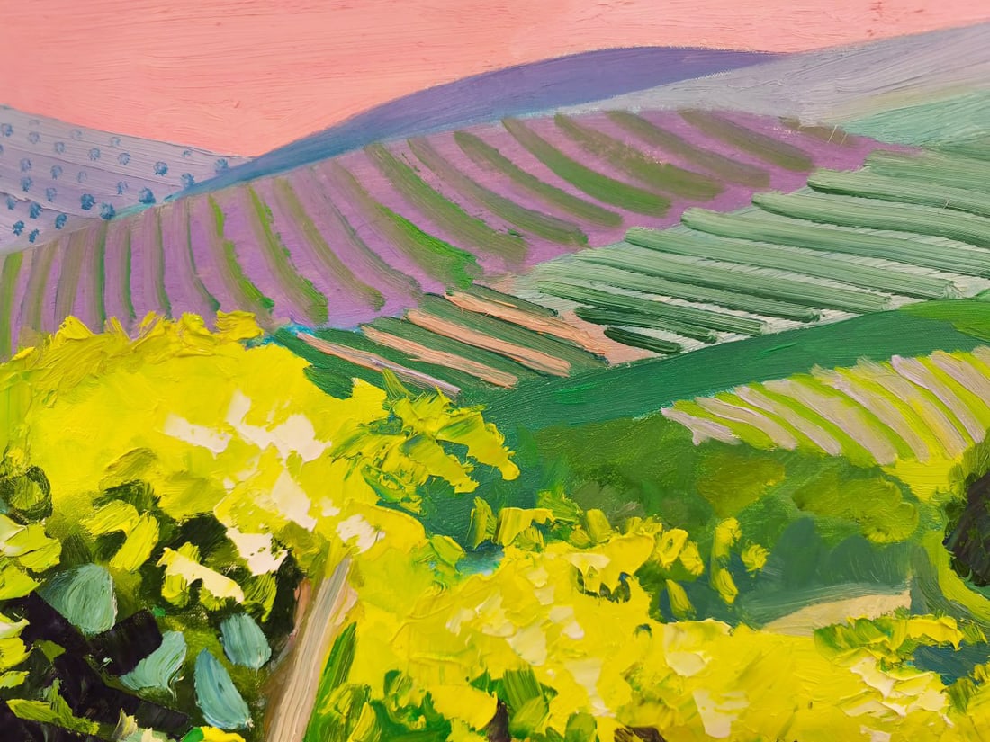 Oil painting Vineyards Nina L - 3
