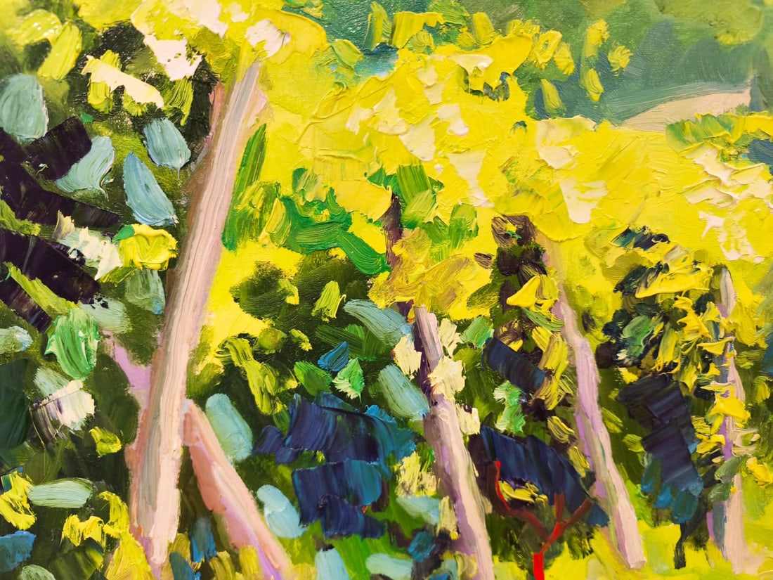 Oil painting Vineyards Nina L - 4