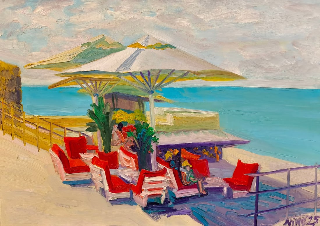 Oil painting City of Acre Nina L - 5