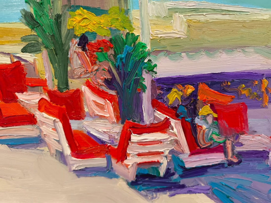 Oil painting City of Acre Nina L - 6