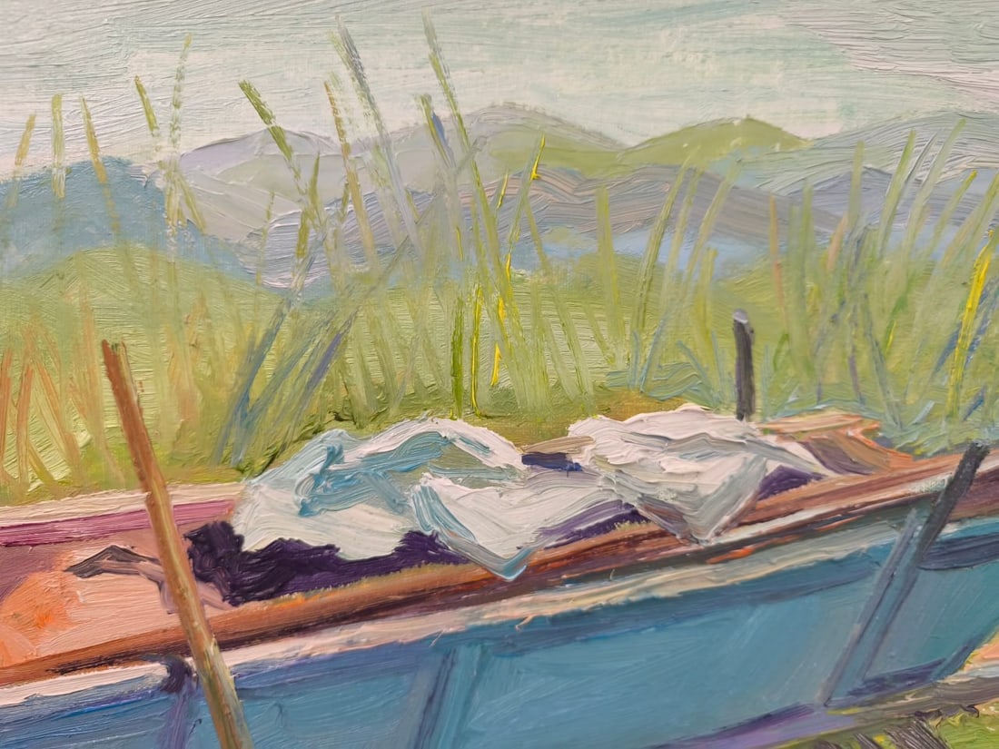 Landscape Oil painting Rural Nina L - 2