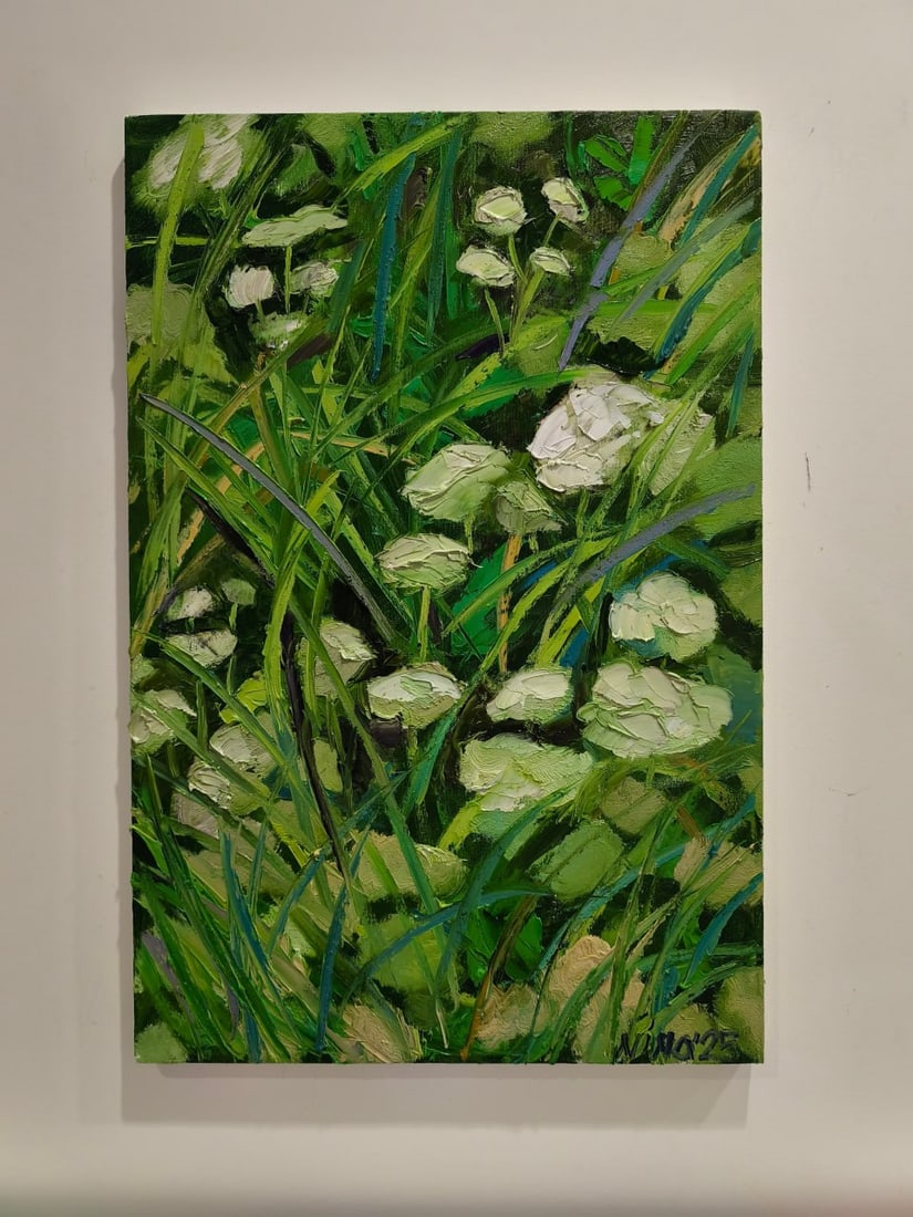 Landscape Oil painting Hedge Nina L - 2