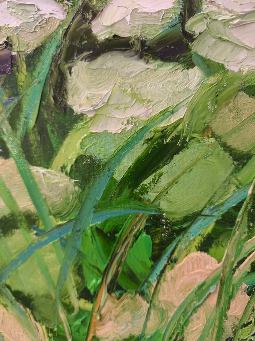Landscape Oil painting Hedge Nina L - 6