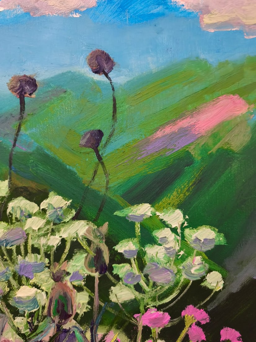 Landscape Oil painting Hill Nina L - 3