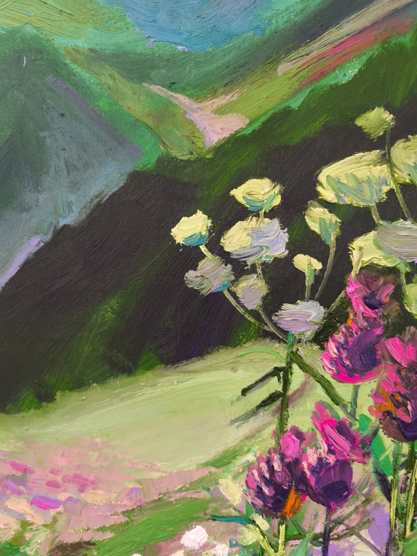 Landscape Oil painting Hill Nina L - 8