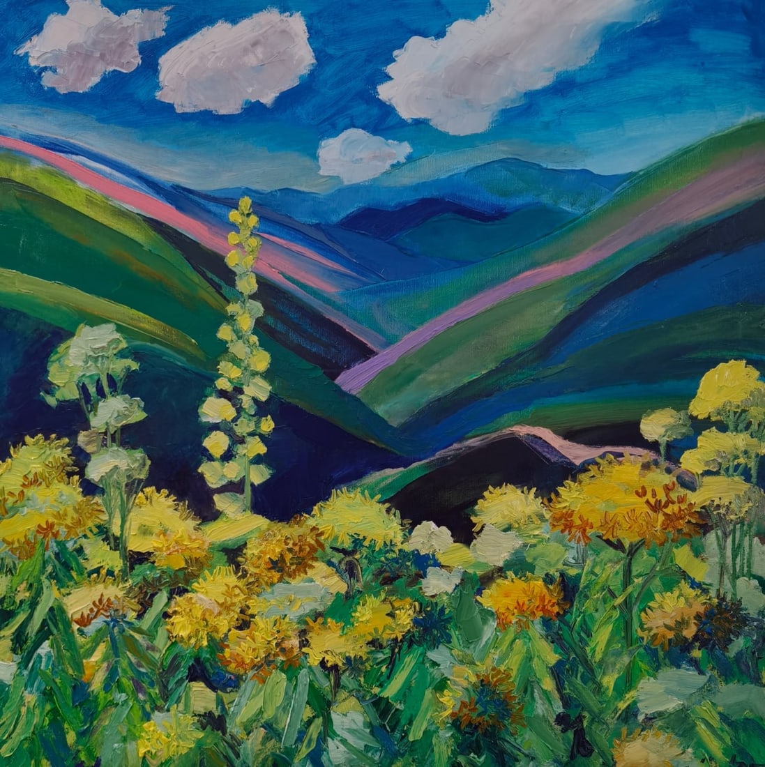 Landscape Oil painting Blossom Nina L (1 of 4)